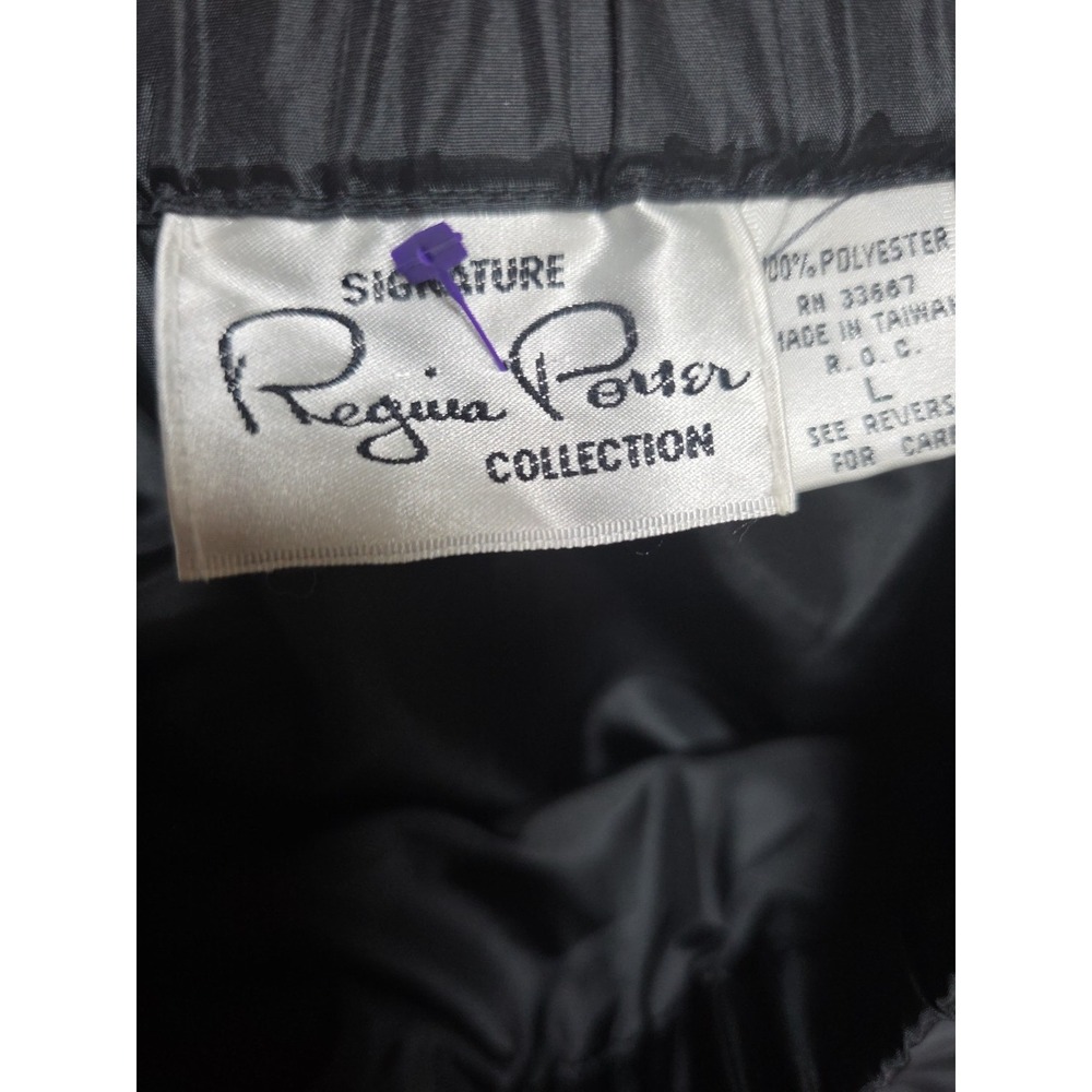 Regina Porter Black Tiered Ruffle  Midi Skirt Size  Large Party Preppy Neutral - Picture 3 of 13